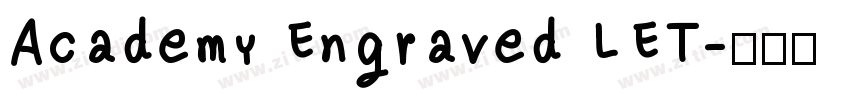 Academy Engraved LET字体转换